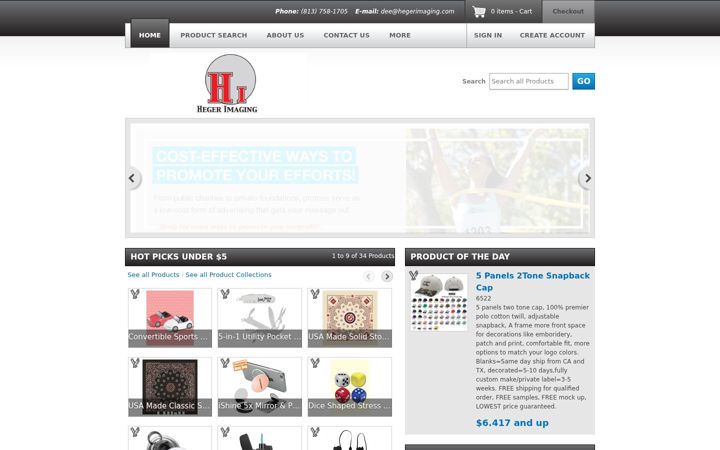 Screenshot of hegerimaging.com