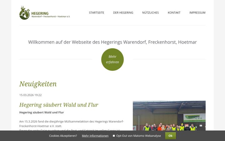 Screenshot of hegering-waf.de