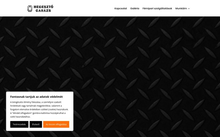 Screenshot of hegesztogarazs.hu