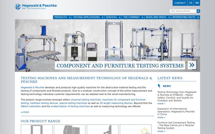 Screenshot of hegewald-peschke.com