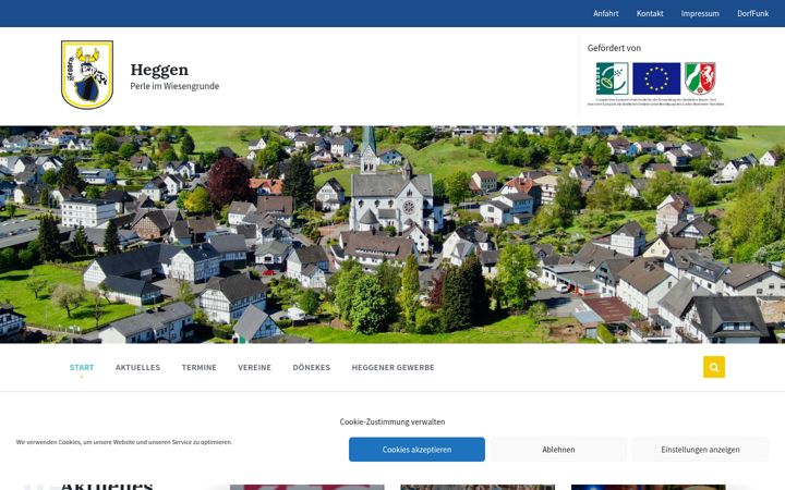 Screenshot of heggen.de
