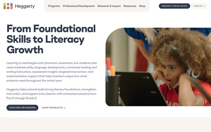 Screenshot of heggerty-ci.org
