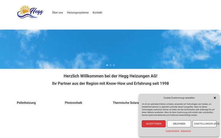 Screenshot of heggheizungssysteme.ch