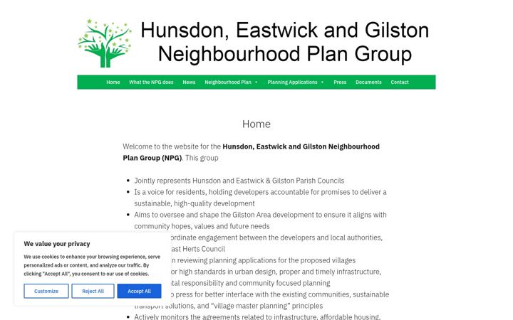 Screenshot of hegnp.org.uk