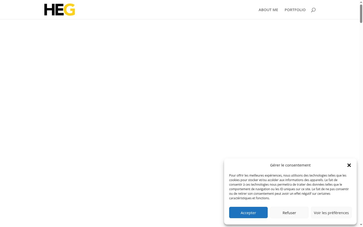 Skärmbild av samtyckesbannern som visades före någon interaktion