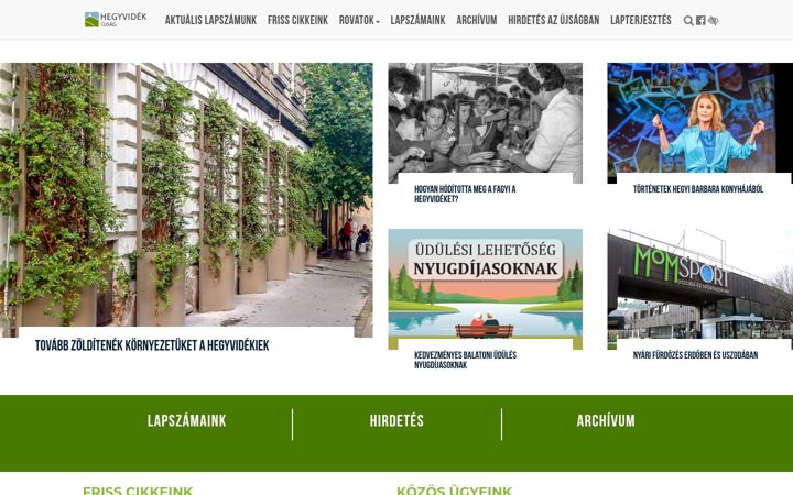 Screenshot of hegyvidekujsag.hu