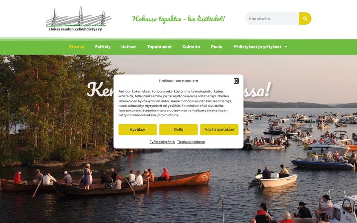 Screenshot of hehkuvahokka.fi