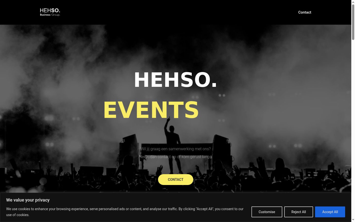 Screenshot tal-banner tal-kunsens muri qabel kwalunkwe interazzjoni