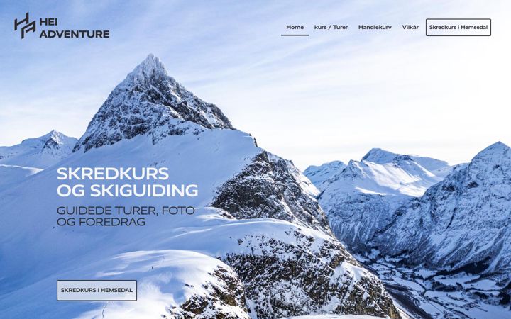 Screenshot of heiadventure.no