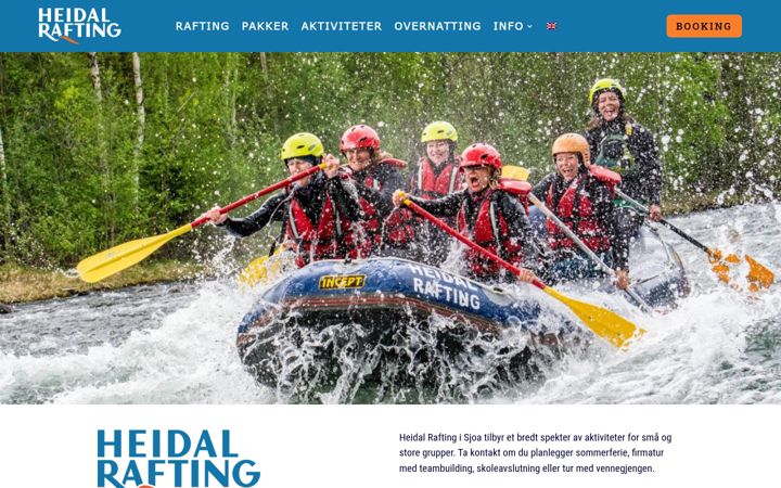 Screenshot of heidalraftingisjoa.no