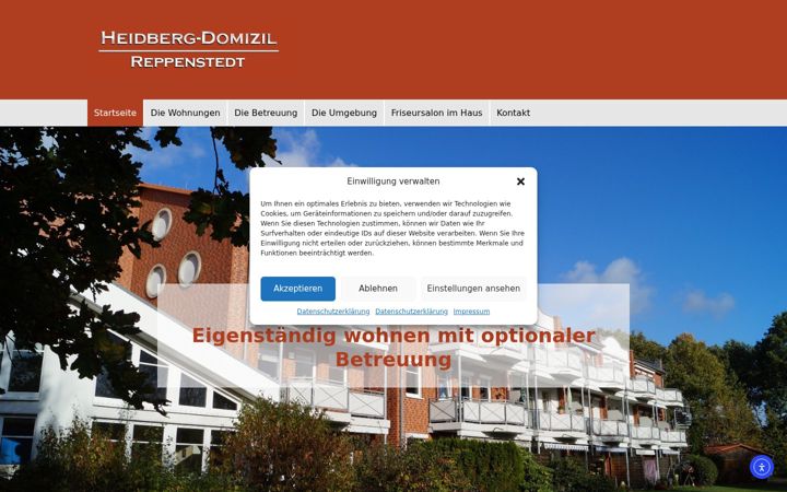 Screenshot ta' heidberg-domizil.de
