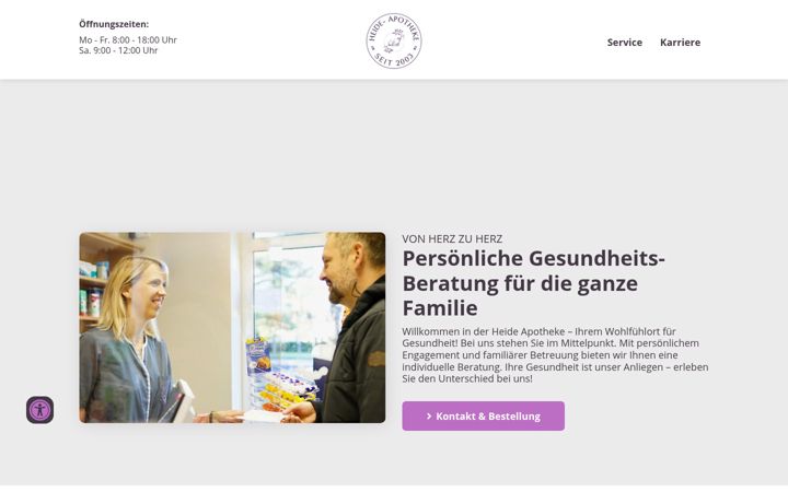 Screenshot of heide-apotheke-dessau.de