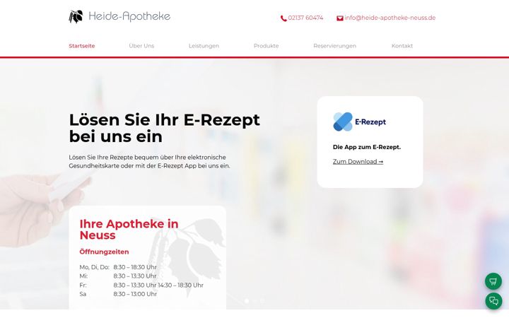 Screenshot ta' heide-apotheke-neuss.de