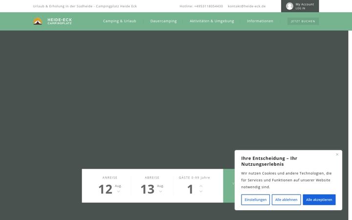 Screenshot of heide-eck.de