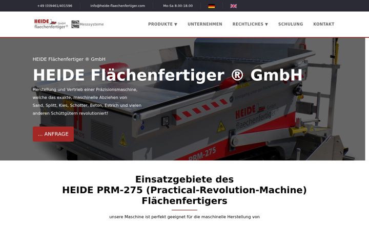 Screenshot of heide-flaechenfertiger.com