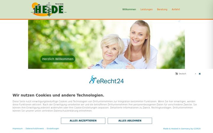 Screenshot of heide-pflegedienst.de