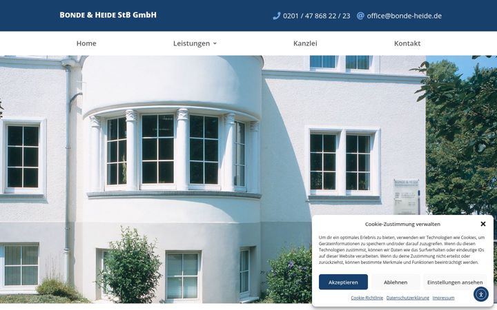 Screenshot ta' heide-steuerberater.de