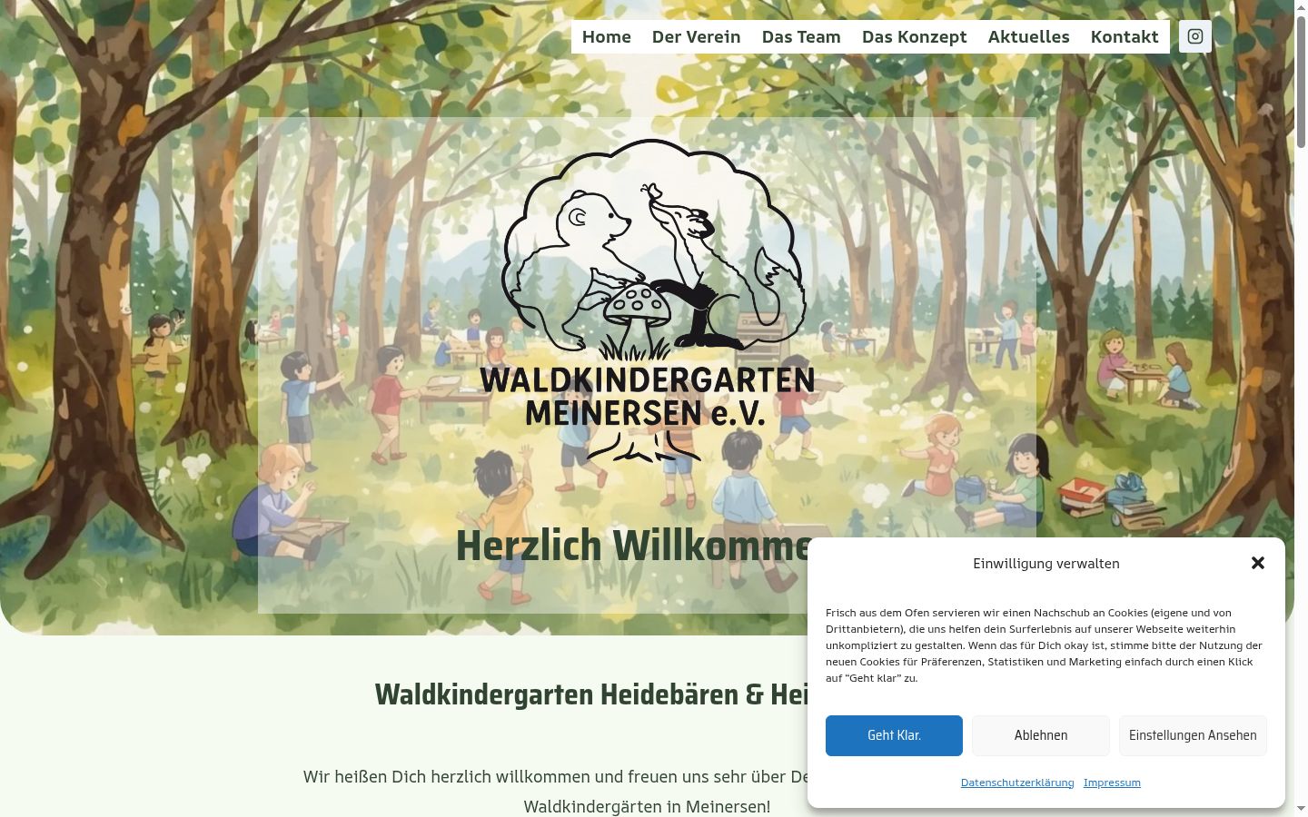 Screenshot tal-banner tal-kunsens muri qabel kwalunkwe interazzjoni