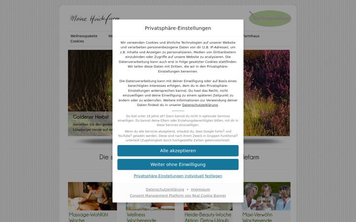 Screenshot of heidefarm.com