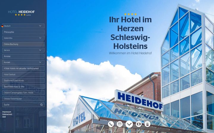 Screenshot di heidehof.de