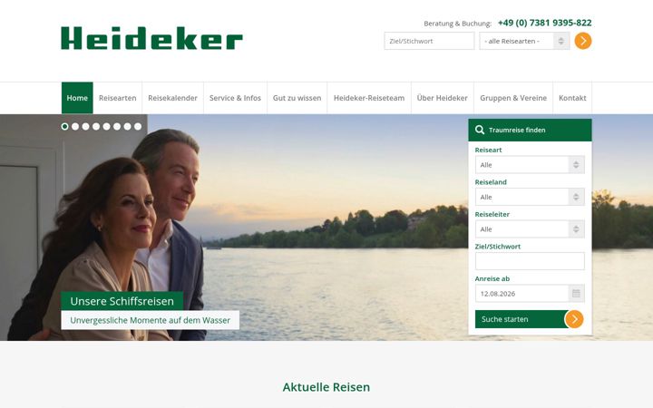 Screenshot di heideker.de