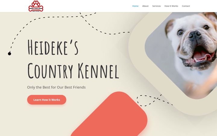Screenshot of heidekescountrykennel.com