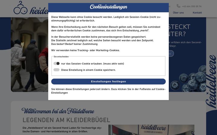 Screenshot of heidelbeere-steyr.at
