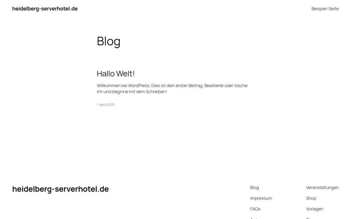 Screenshot of heidelberg-serverhotel.de