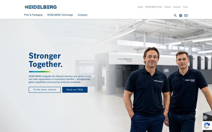 Kuvakaappaus sivustosta heidelberg.com
