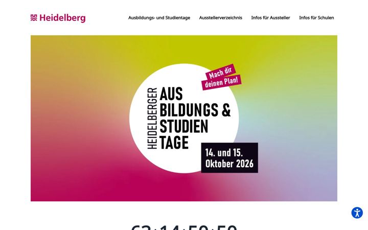 Screenshot of heidelberger-ausbildungstage.de
