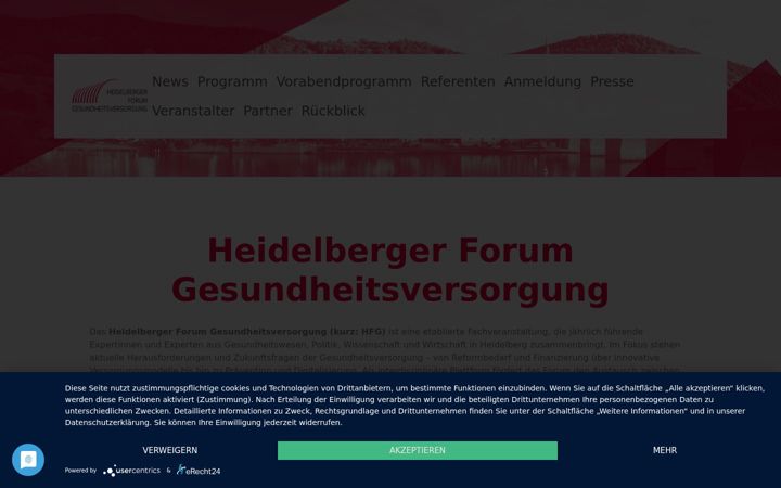 Screenshot of heidelberger-forum-gesundheitsversorgung.de