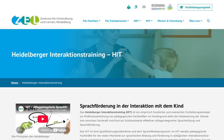 Screenshot of heidelberger-interaktionstraining.de