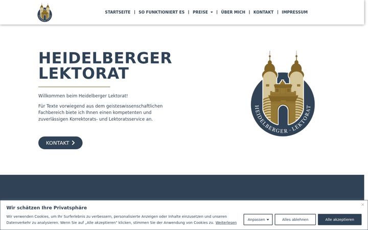 Screenshot of heidelberger-lektorat.com