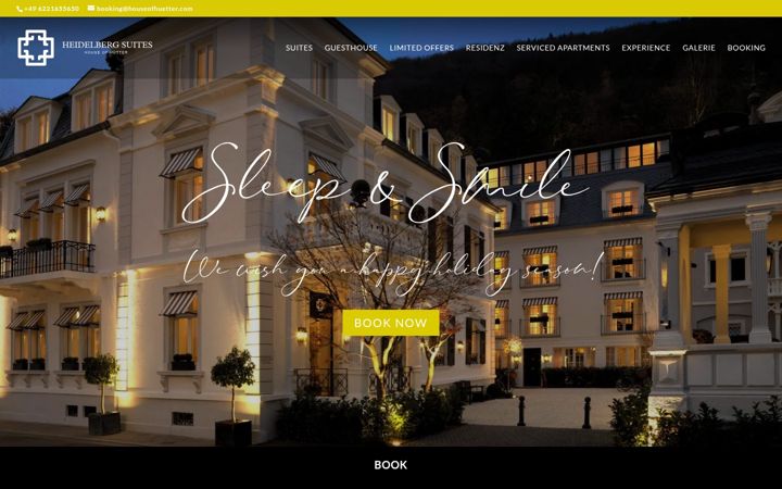 Screenshot of heidelbergsuites.com