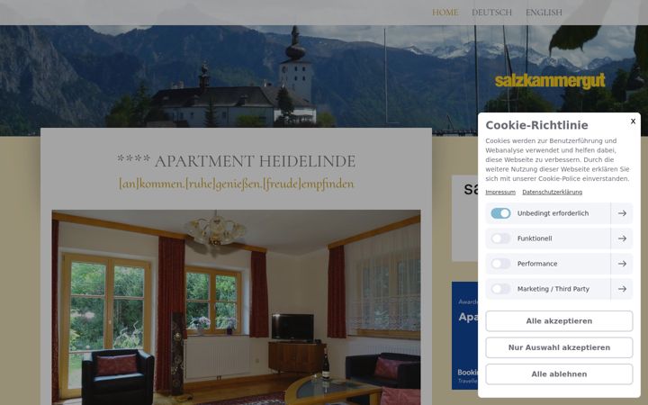 Screenshot of heidelinde.eu