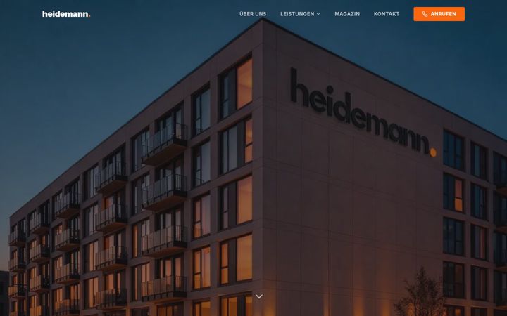 Screenshot of heidemann-services.de