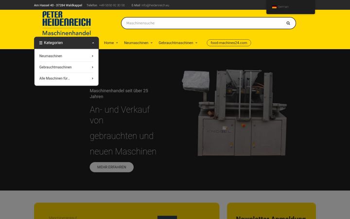Screenshot of heidenreich.eu