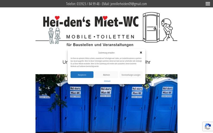 Screenshot of heidens-miet-wc.de