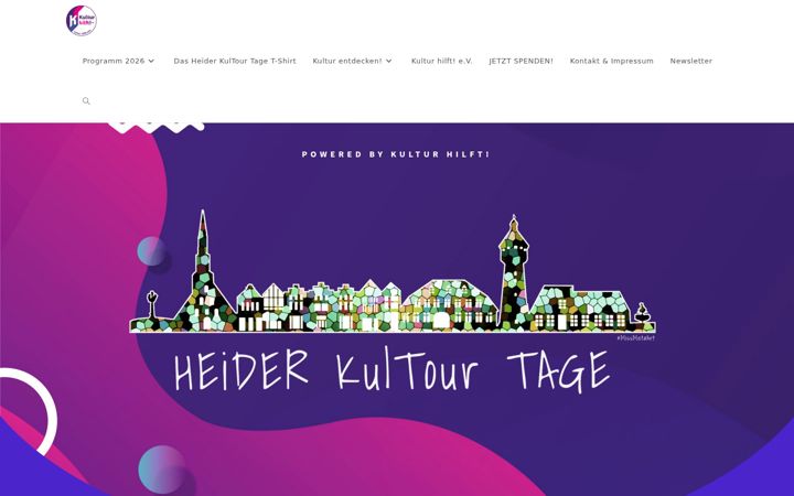 Screenshot of heider-kultour-tage.de