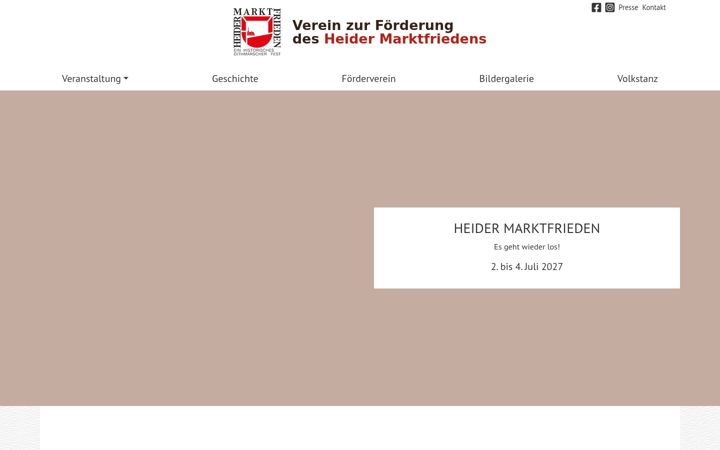 Screenshot of heider-marktfrieden.de