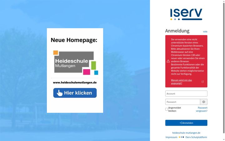 Screenshot of heideschule-mutlangen.de