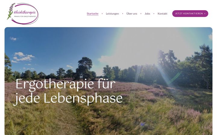 Screenshot van heidetherapie.de