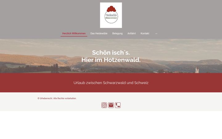 Screenshot of heidewible.de