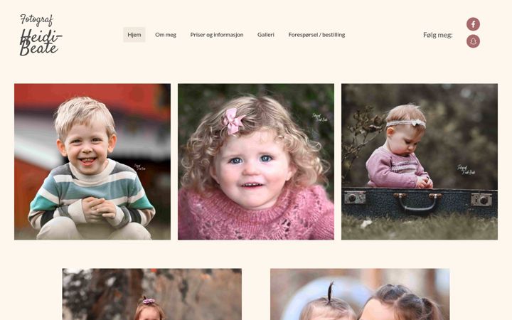 Screenshot of heidi-beate.no