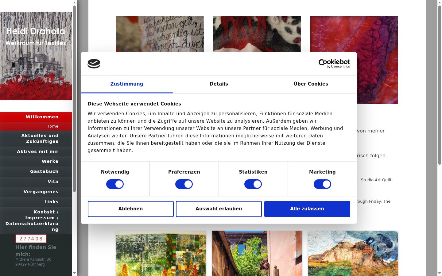 Screenshot tal-banner tal-kunsens muri qabel kwalunkwe interazzjoni