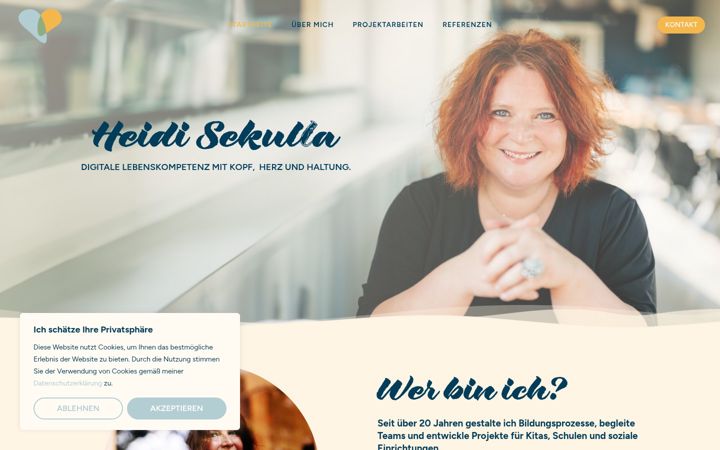 Screenshot van heidi-sekulla.de