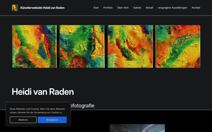 Screenshot van heidi-vanraden.de