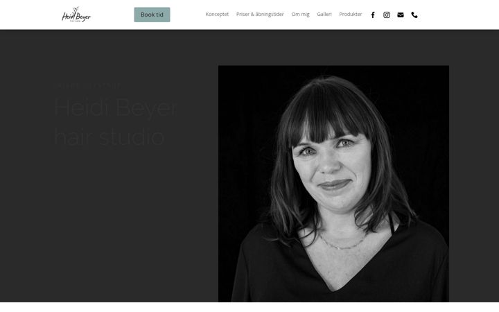 Screenshot of heidibeyer.dk