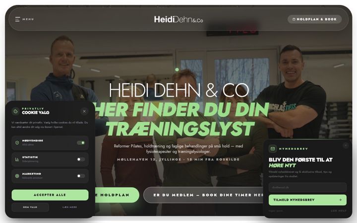 Screenshot of heididehn.dk