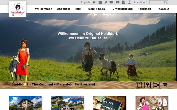 Screenshot of heididorf.ch